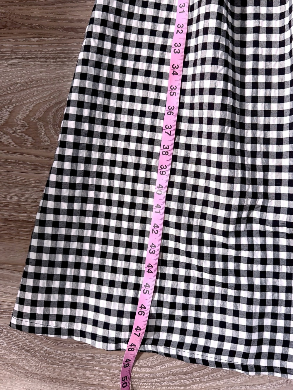 NWT Anthro Gingham One-Shoulder Midi Dress XS - Picture 11 of 15